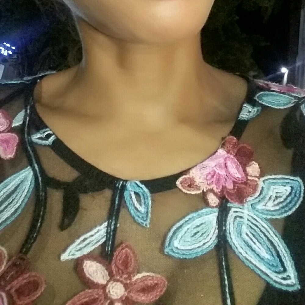 Floral sheer jumper - Picture 4 of 5